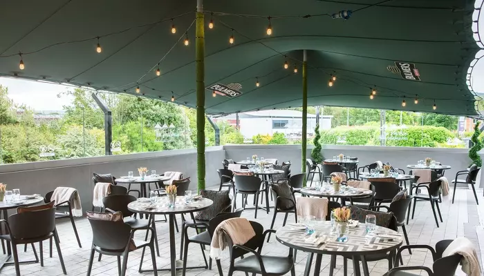 Wheat Bar & Bistro, Talbot Hotel Clonmels stunning outdoor dining area. 